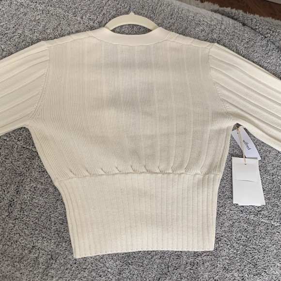 COPY - Wilfred Plunge Front Sweater - Light Birch XS - Picture 4 of 5
